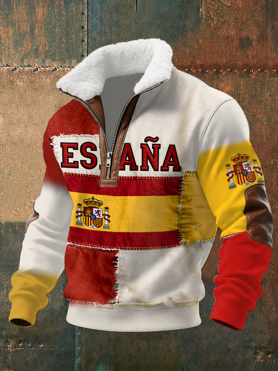 Espanha dos homens arte impressa Casual Tops