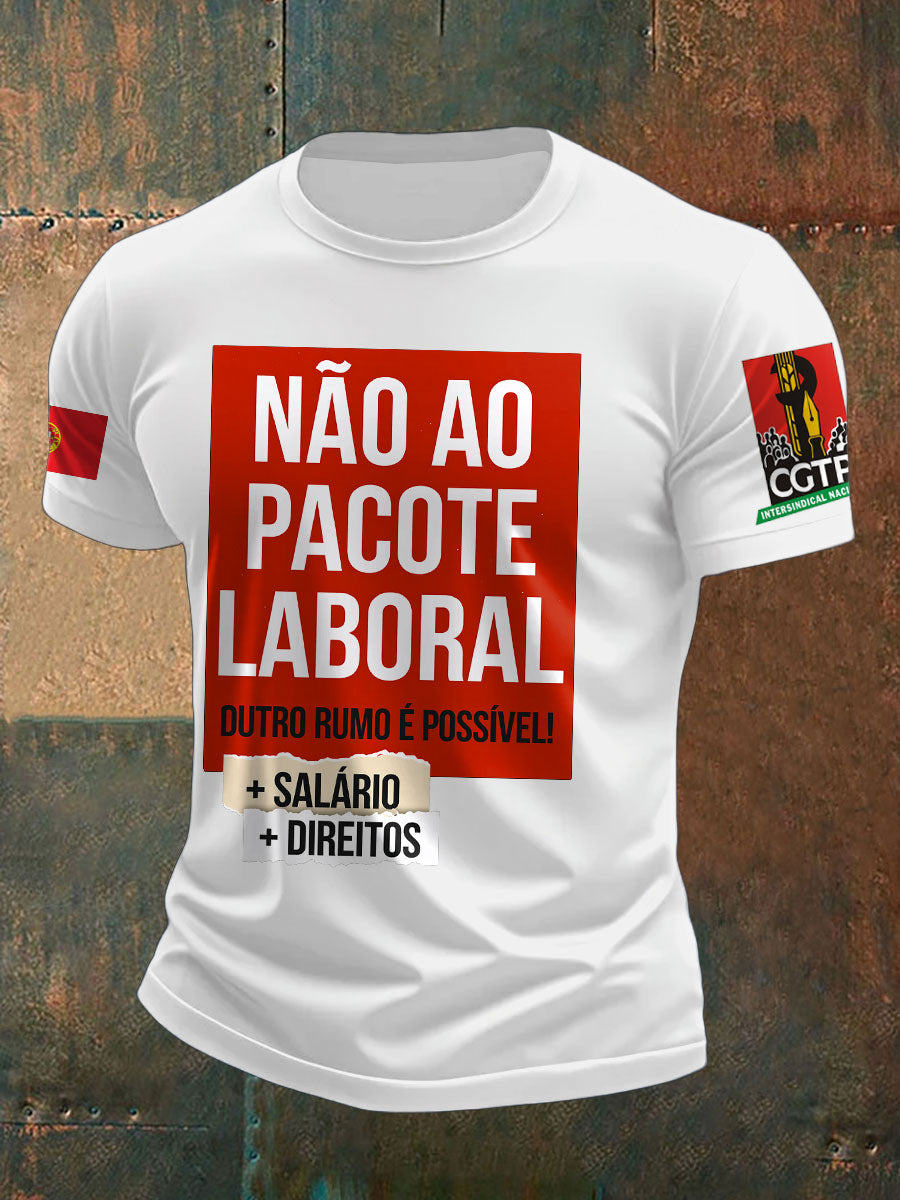 T-Shirt Estampada Masculina Portugal Resist