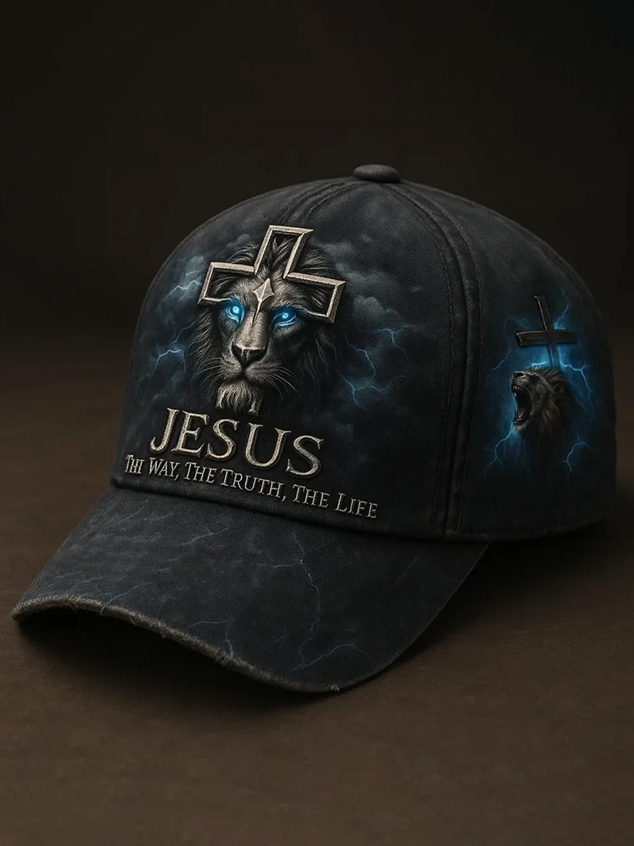 Unisex Jesus O Caminho A Verdade A Vida Lion Print Hat