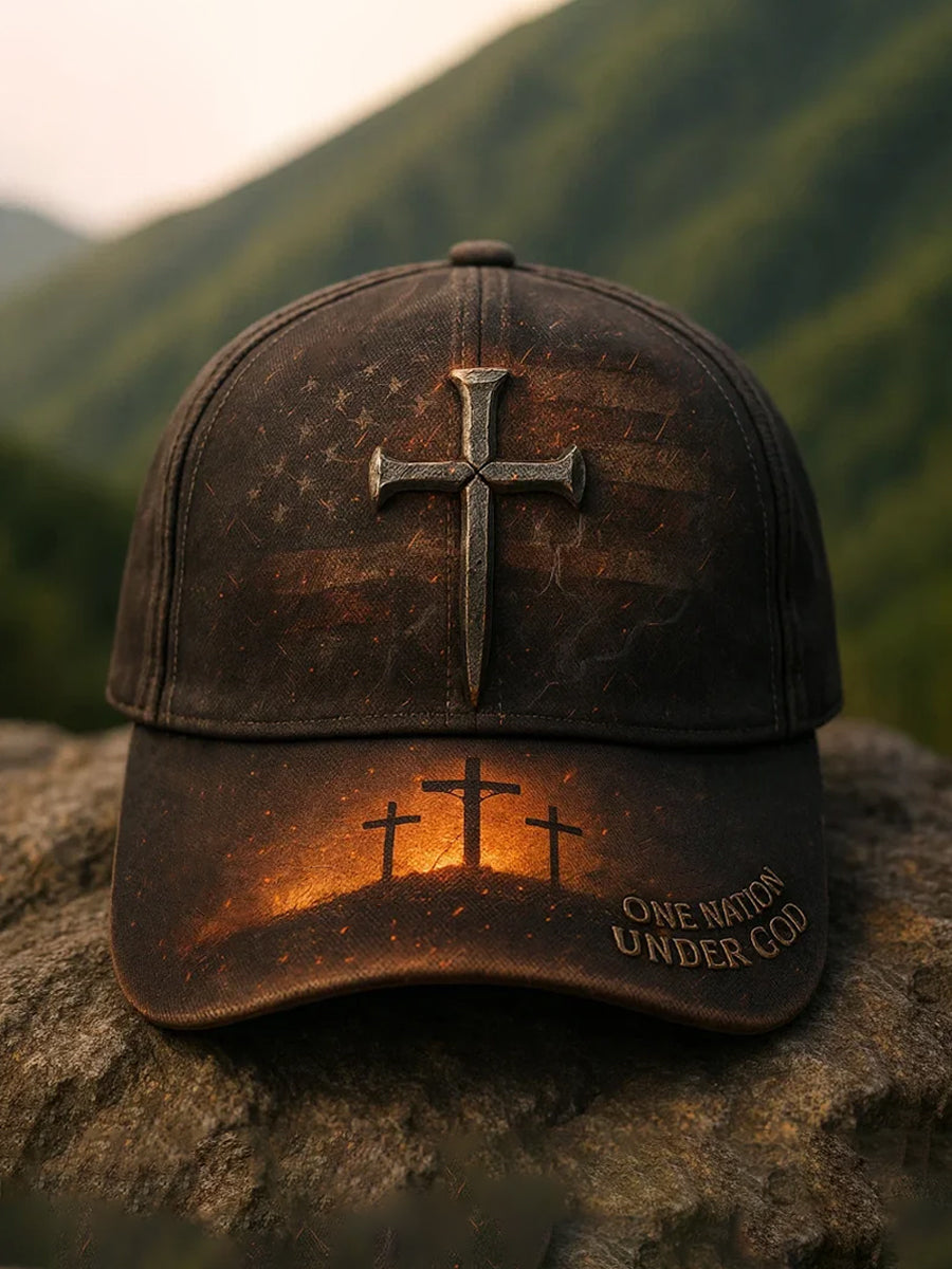 Unisex fé Cruz impressão chapéu