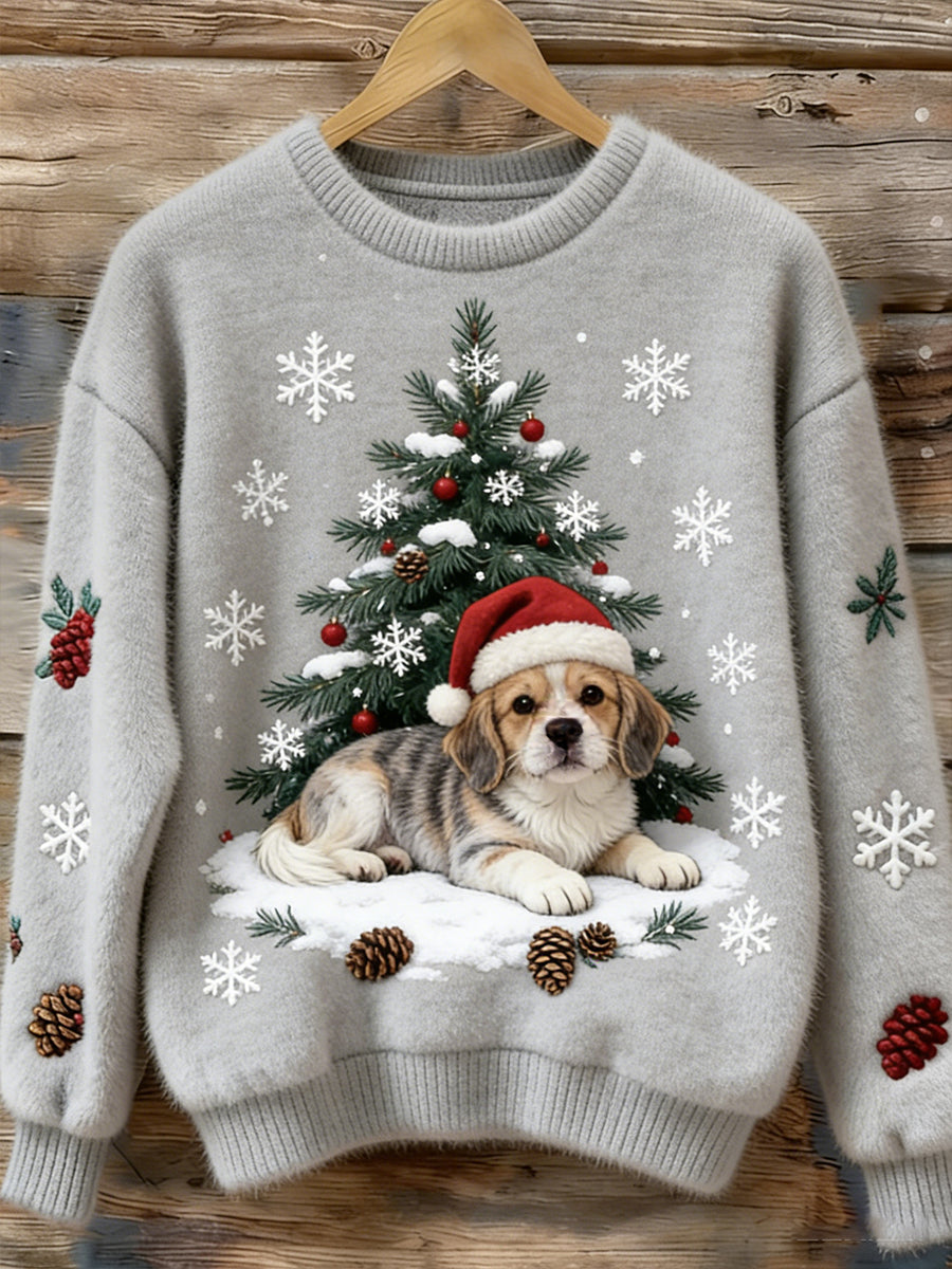 Arte animal retro impressão confortável top de flanela feminino