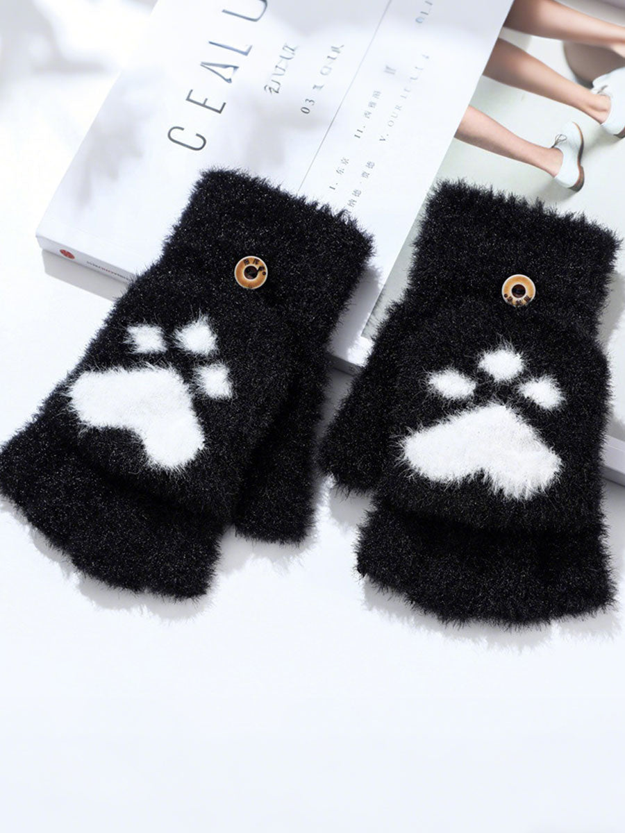 Luvas de pata de gato feminino