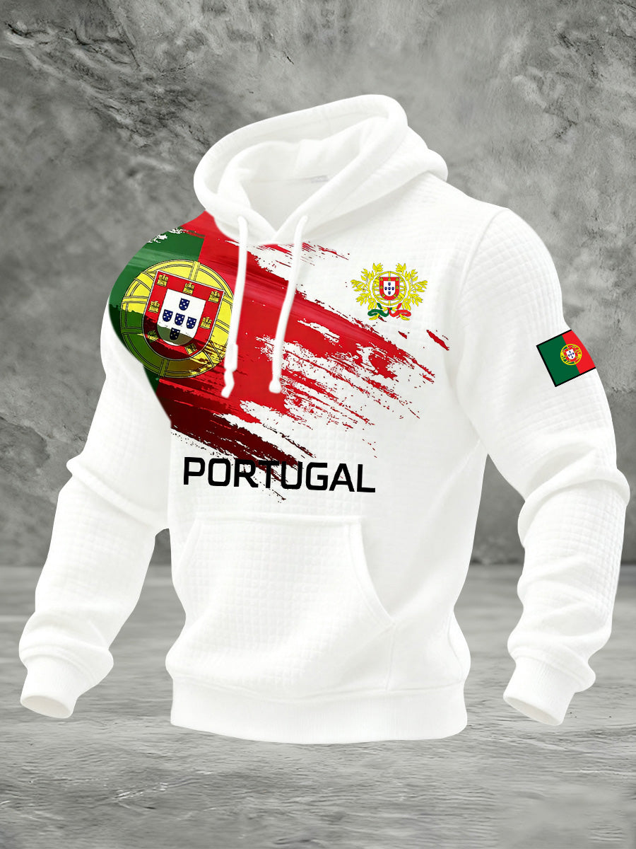 Moletom Comemorativo com Bandeira Portuguesa Masculina