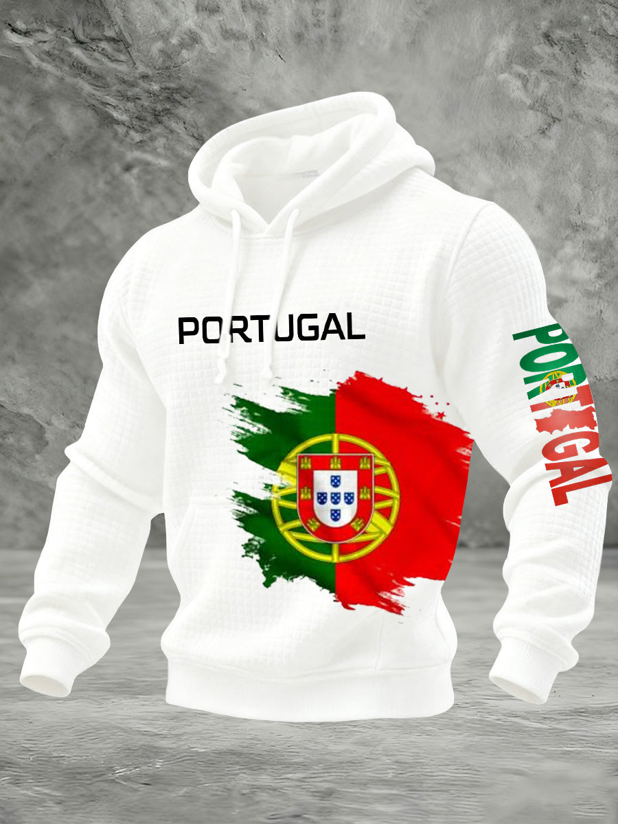 Moletom Comemorativo com Bandeira Portuguesa Masculina