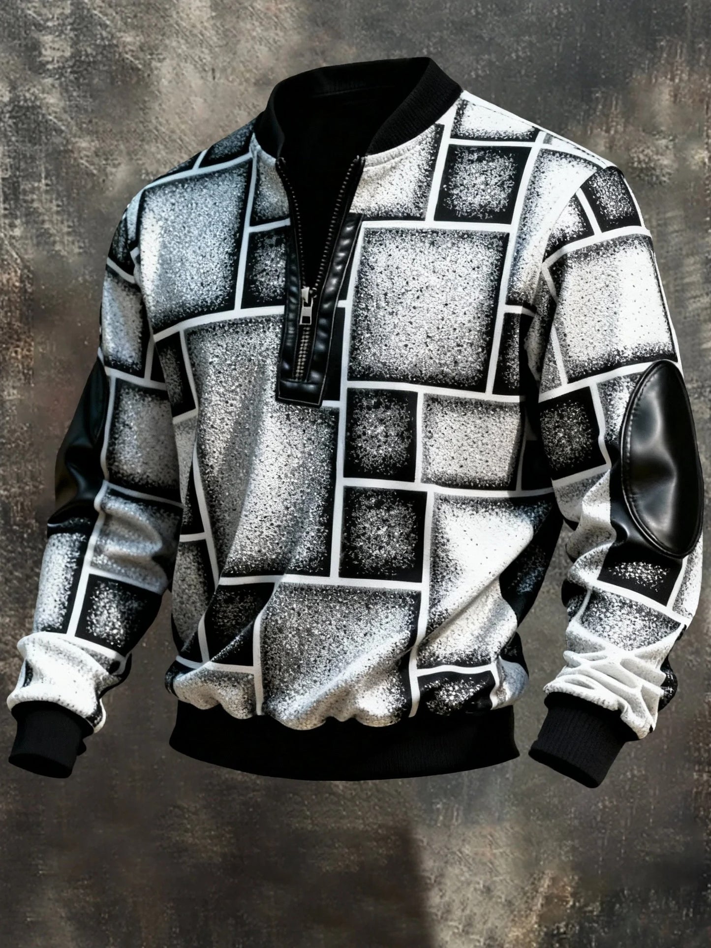 Camisola impressa Casual retro dos homens