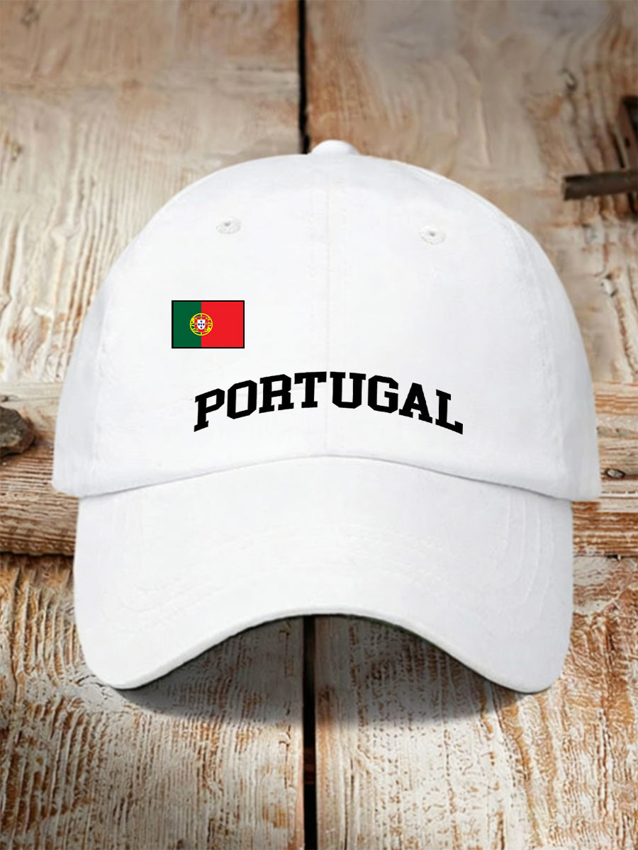 Unisex Portugal Futebol Suporte Imprimir Boné Comemorativo