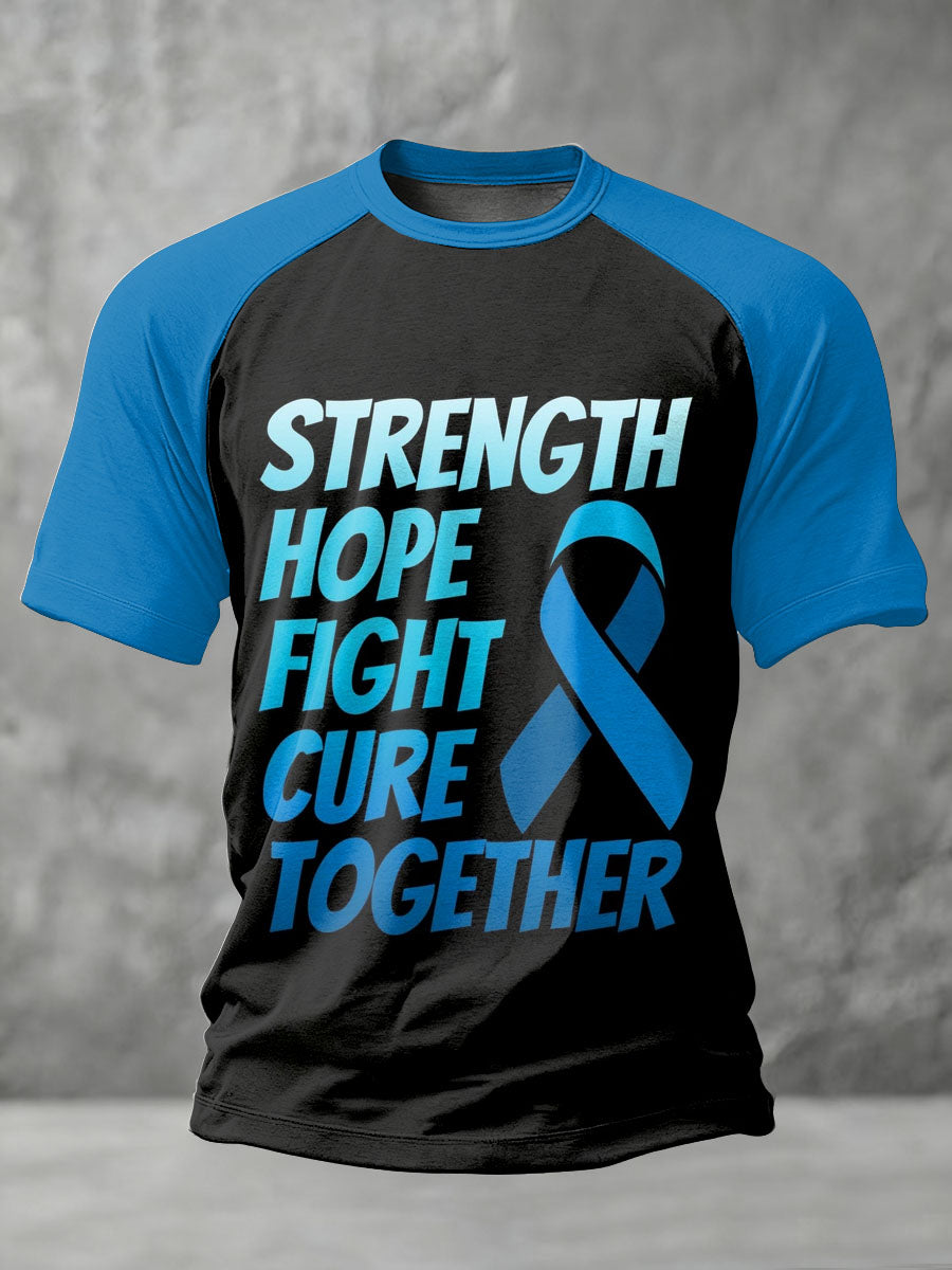 Retro Prostate Cancer Awareness Imprimir Casual T-shirt