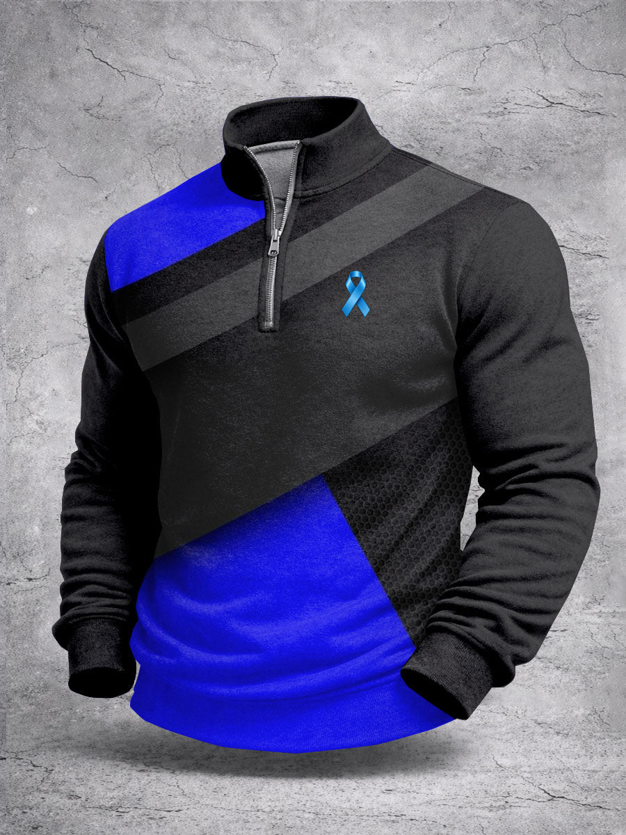 Retro Prostate Cancer Awareness Imprimir Camisola Casual