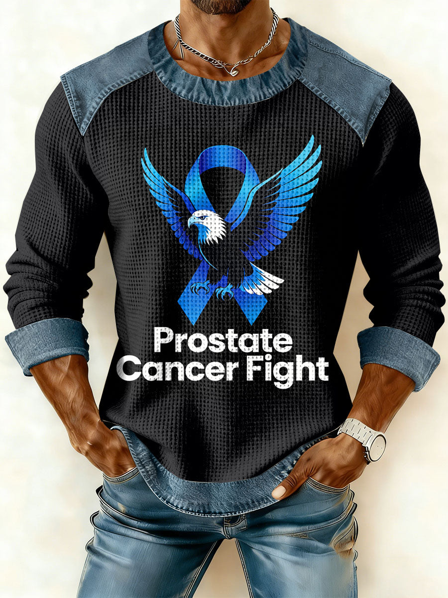 Retro Prostate Cancer Awareness Imprimir Camisola Casual