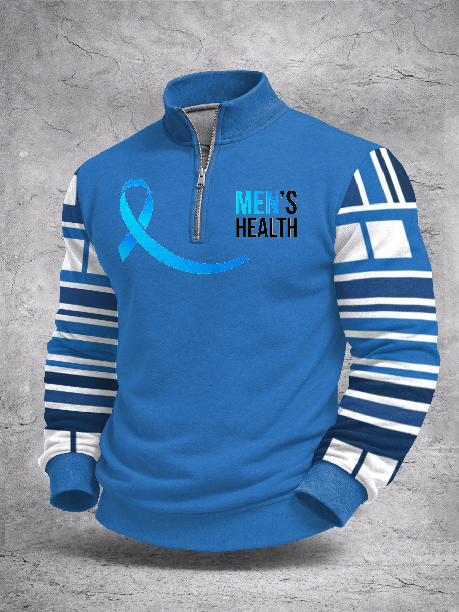 Retro Prostate Cancer Awareness Imprimir Camisola Casual