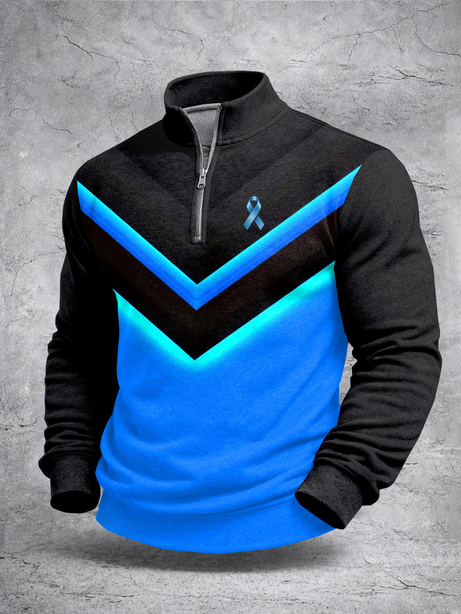 Retro Prostate Cancer Awareness Imprimir Camisola Casual