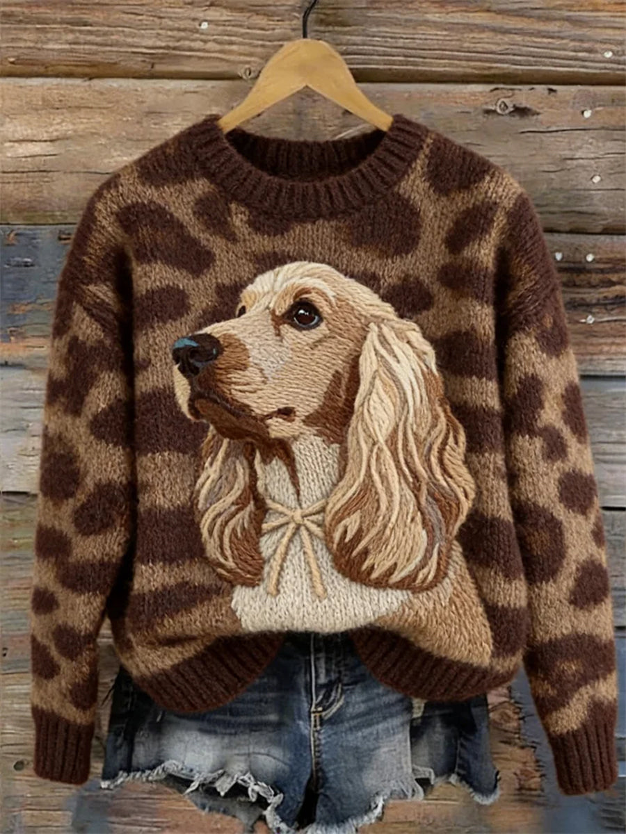 Camisola acolhedora do Cocker Spaniel Dog Vintage feminino