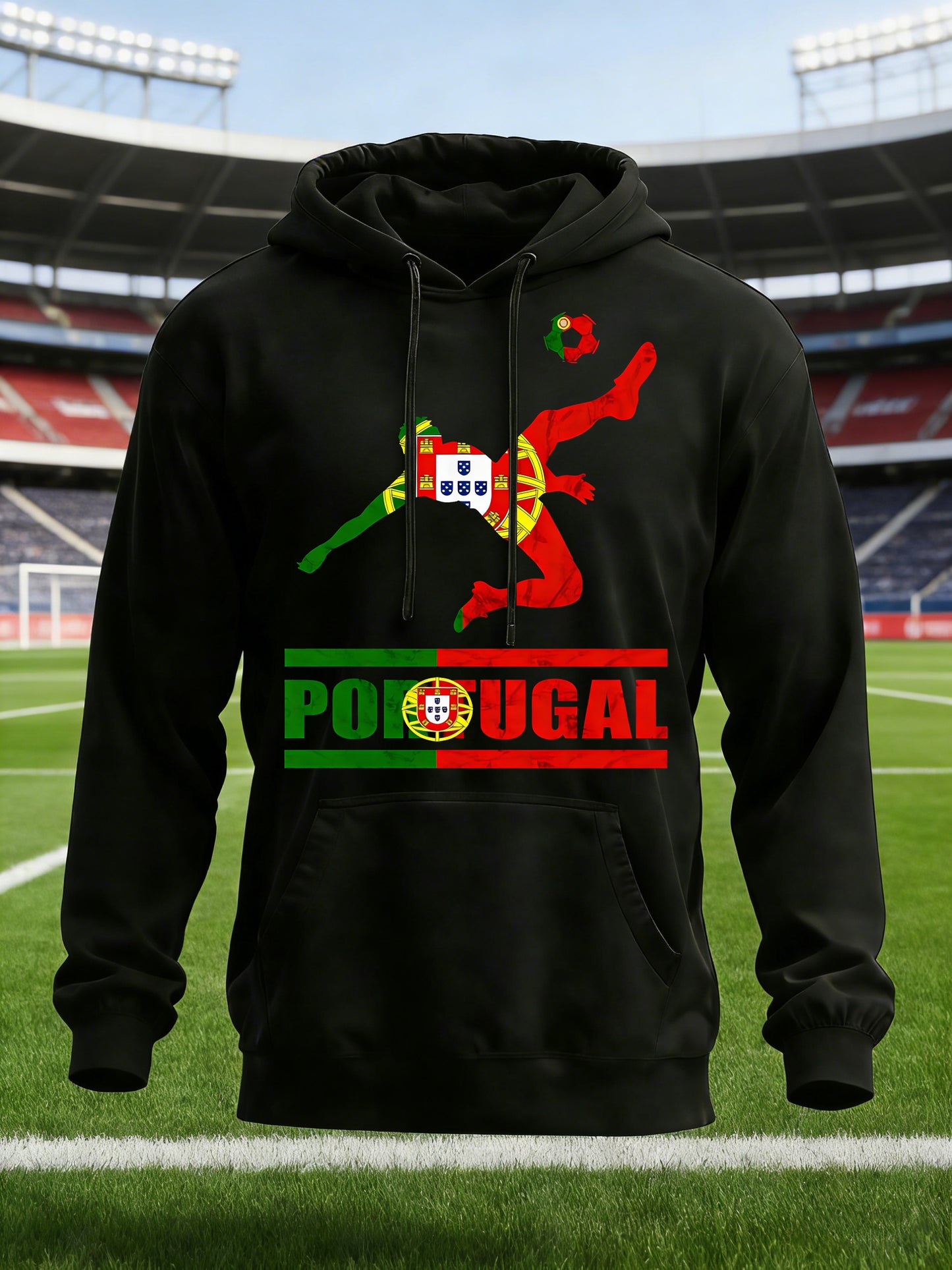 Camisola Com Capuz Estampada Equipa de Futebol Benfica Masculino