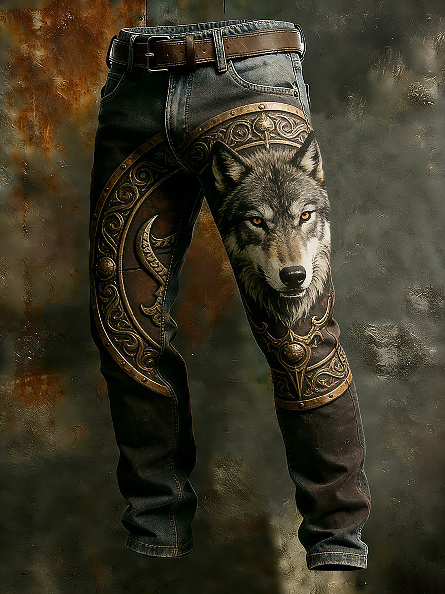 Calças de trabalho casual estilo retro negócio masculino