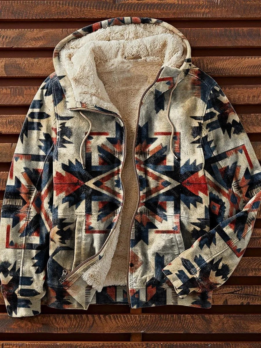 Hoodie asteca étnico ocidental dos homens