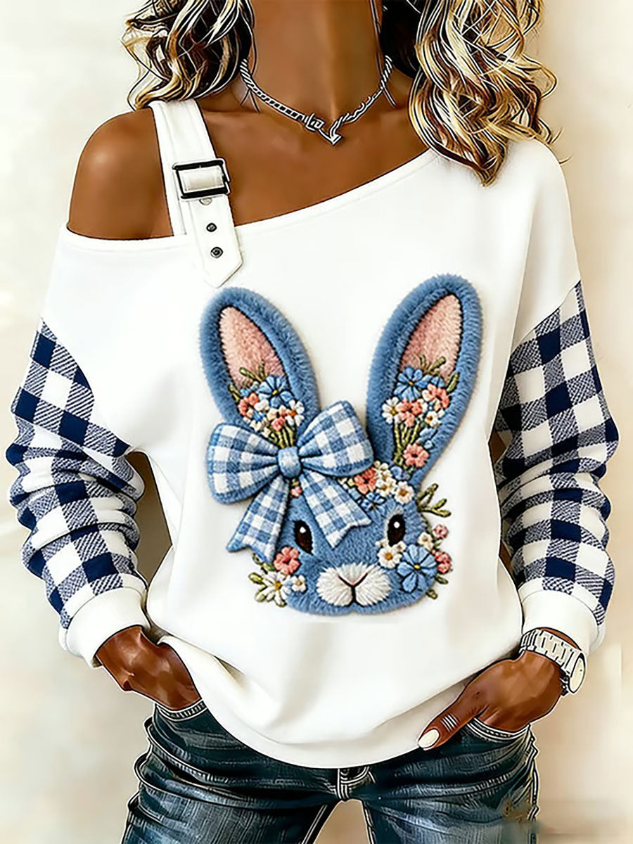 Coelho feminino Floral Print Casual Top