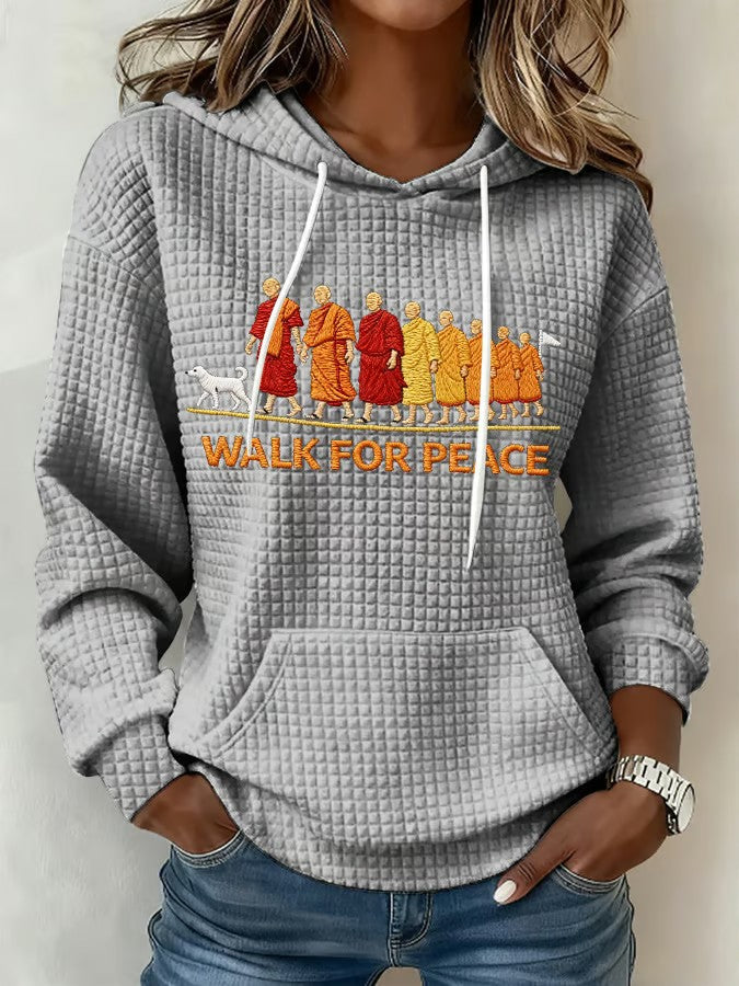 Caminhar das mulheres para a paz impresso Hoodie