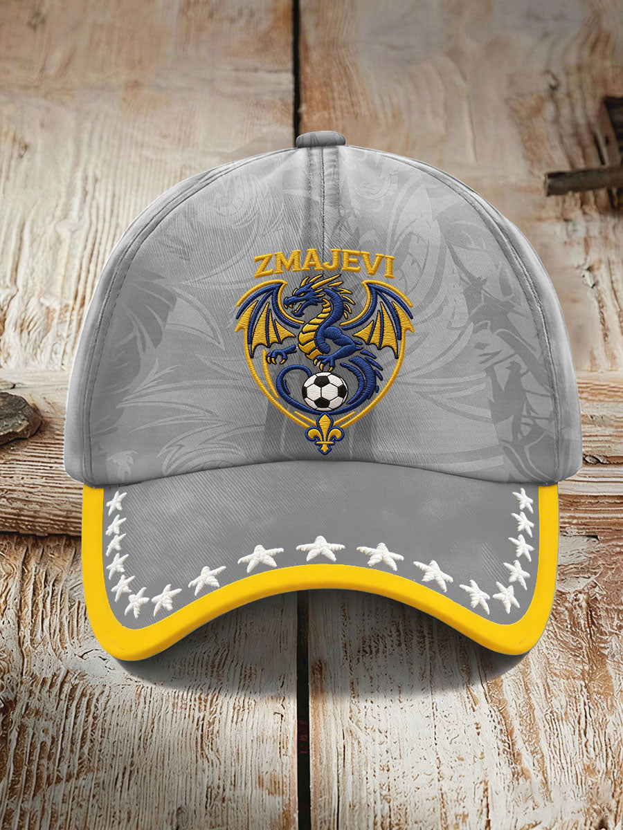 Unisex Bósnia ZMAJEVI futebol amor impresso chapéu