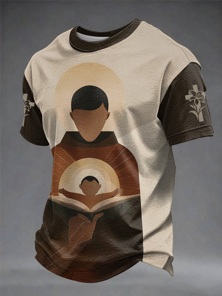 T-shirt estampada masculina do Dia de Santo António
