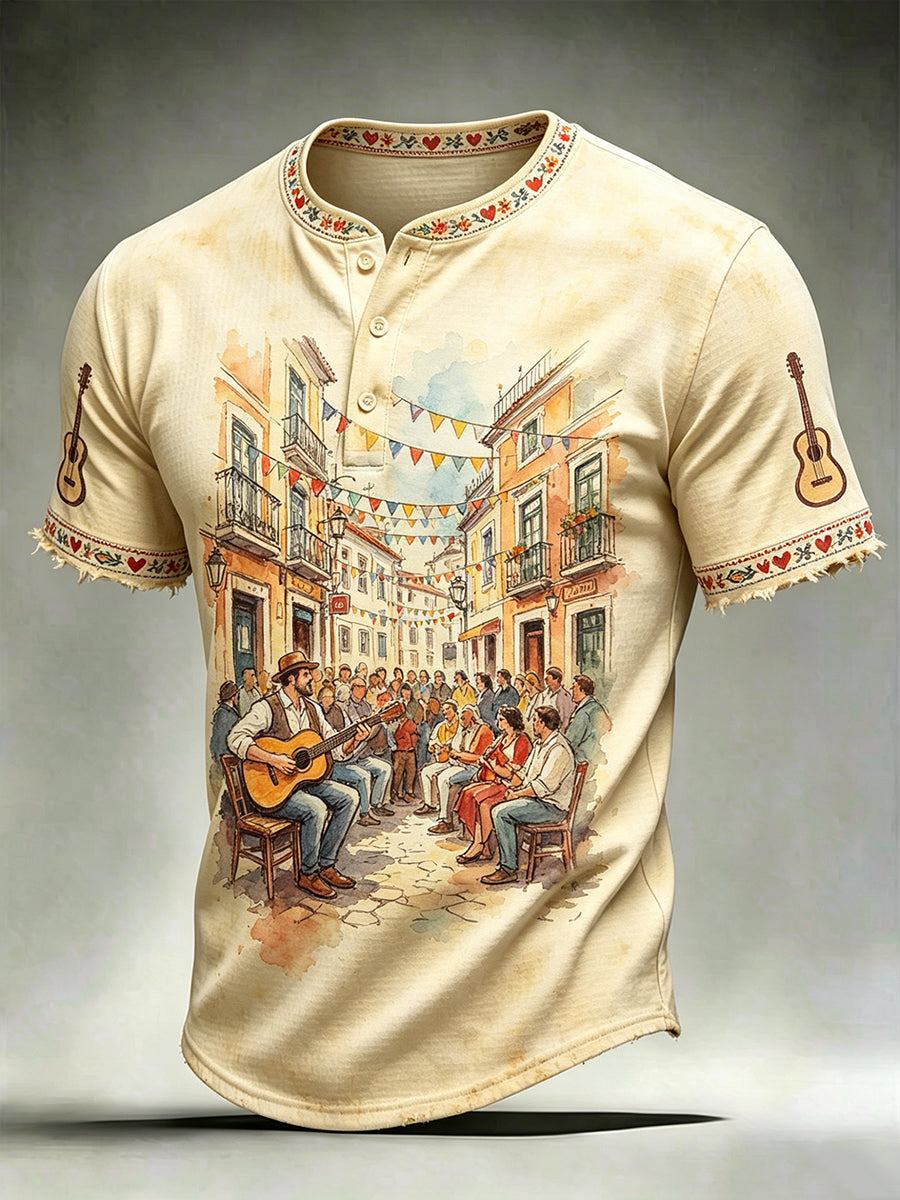 Saint Anthony's Day Camiseta Manga Curta Masculina