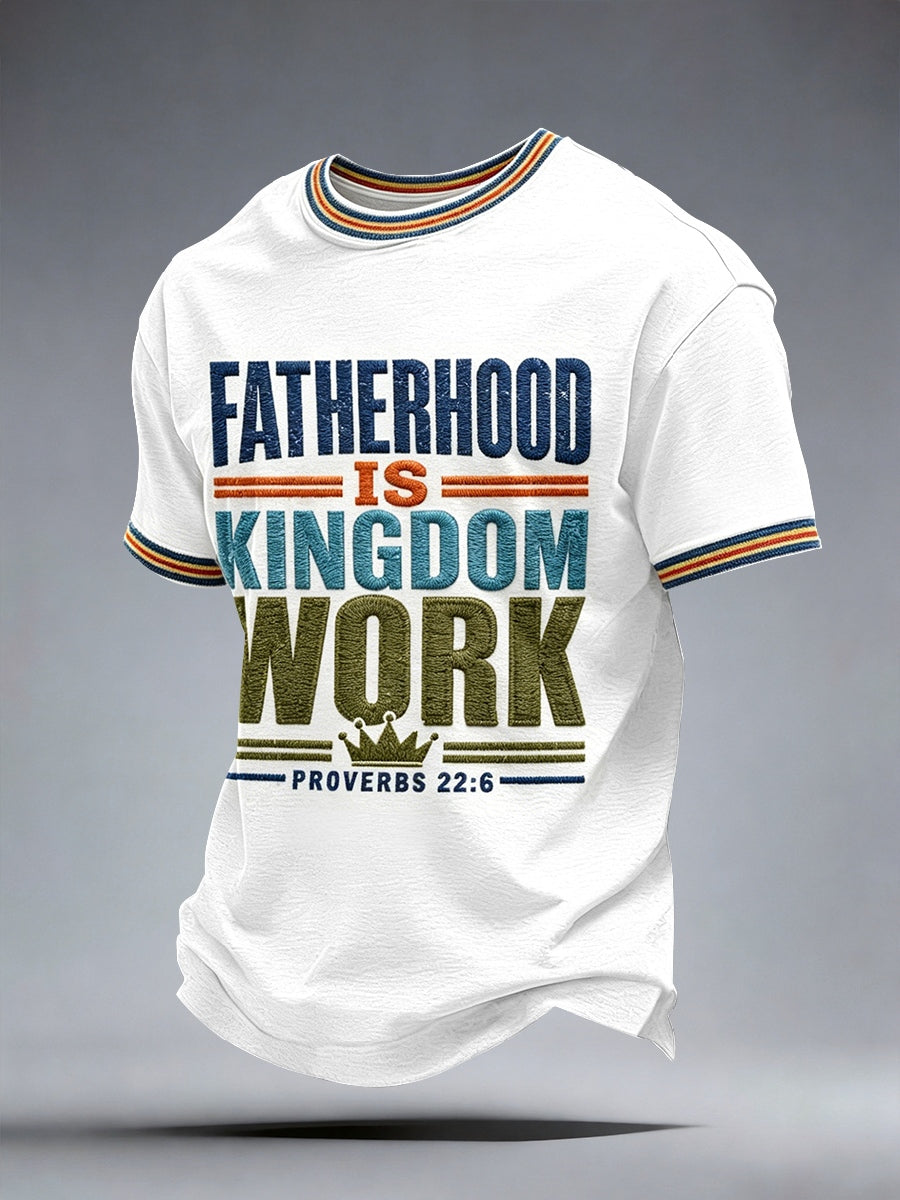 Camiseta “A paternidade masculina é obra do Reino”