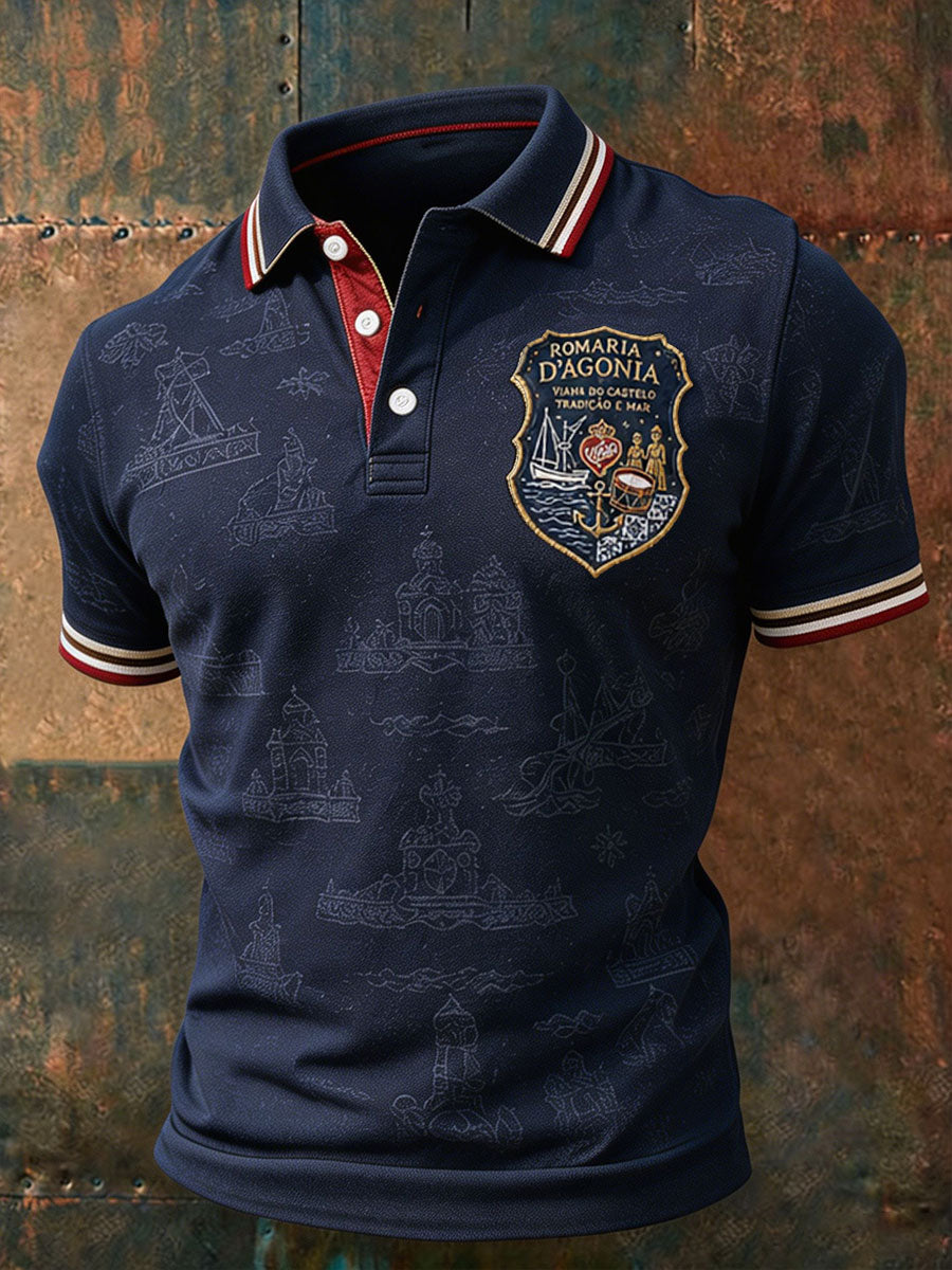 Men's Portugal Festas d'Agonia Art Impresso Casual Tops