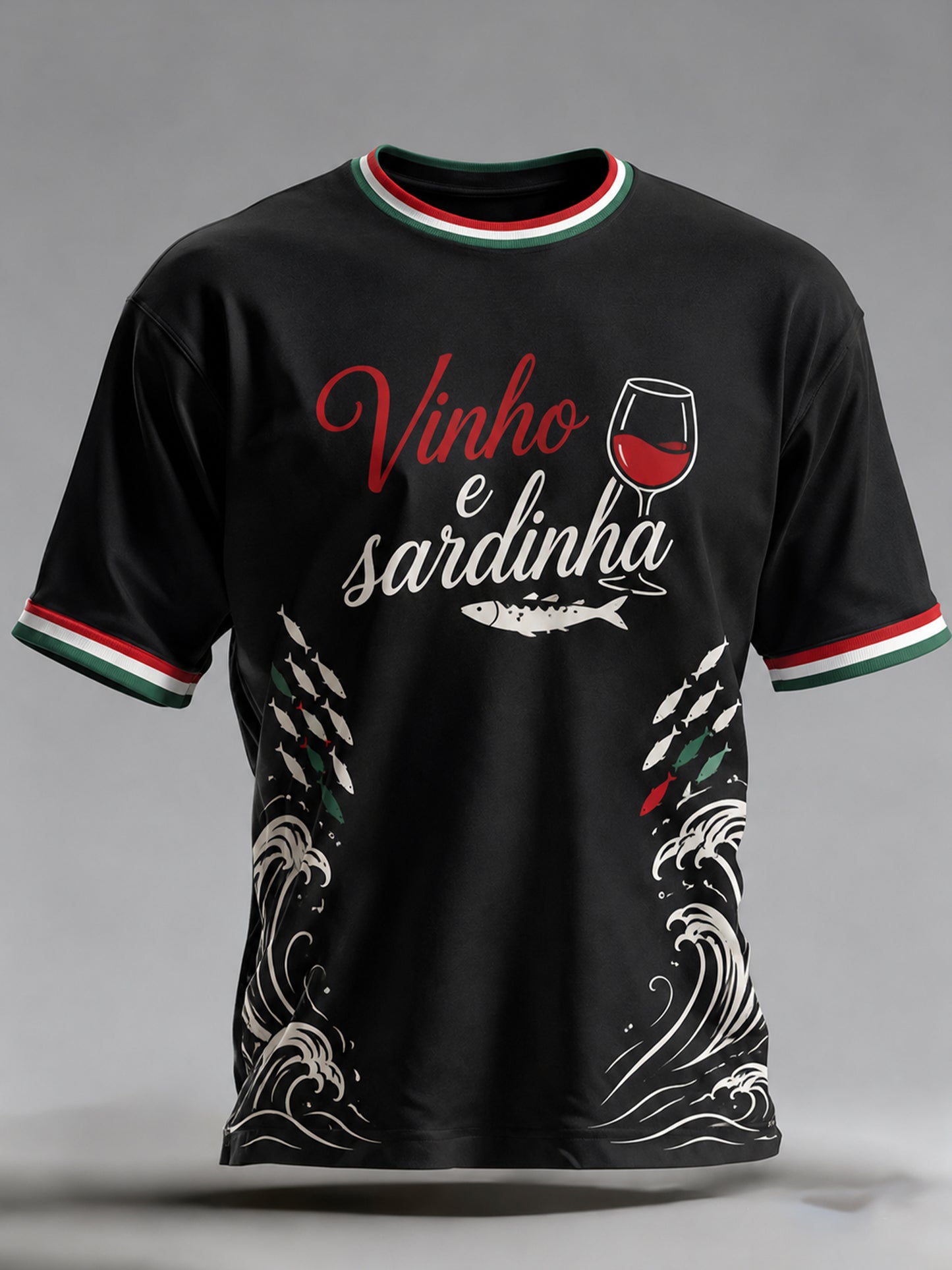 Camiseta com Estampa Artística Masculina do Dia de São Antônio em Português