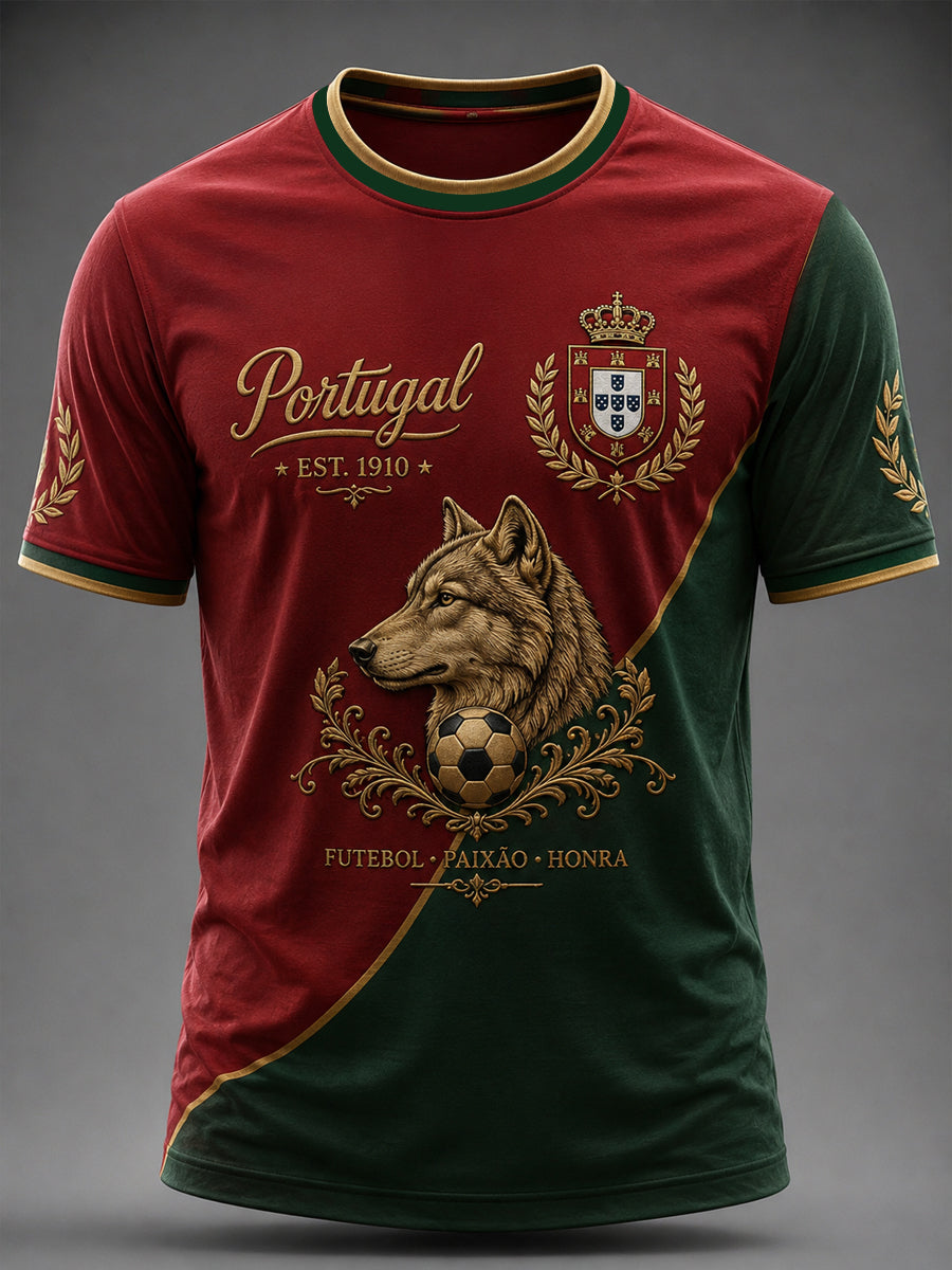 T-shirt estampada futebol português masculino