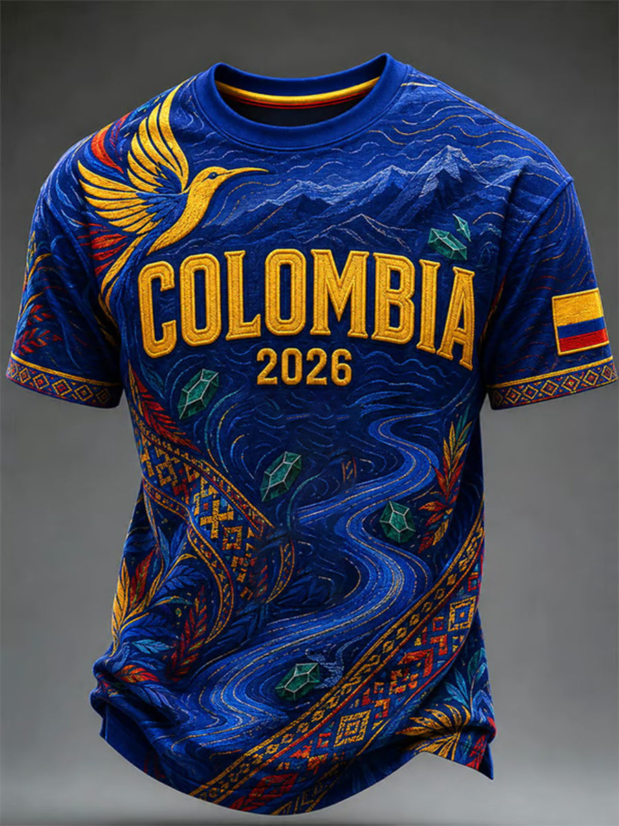 Futebol colombiano casual unisex T-shirt