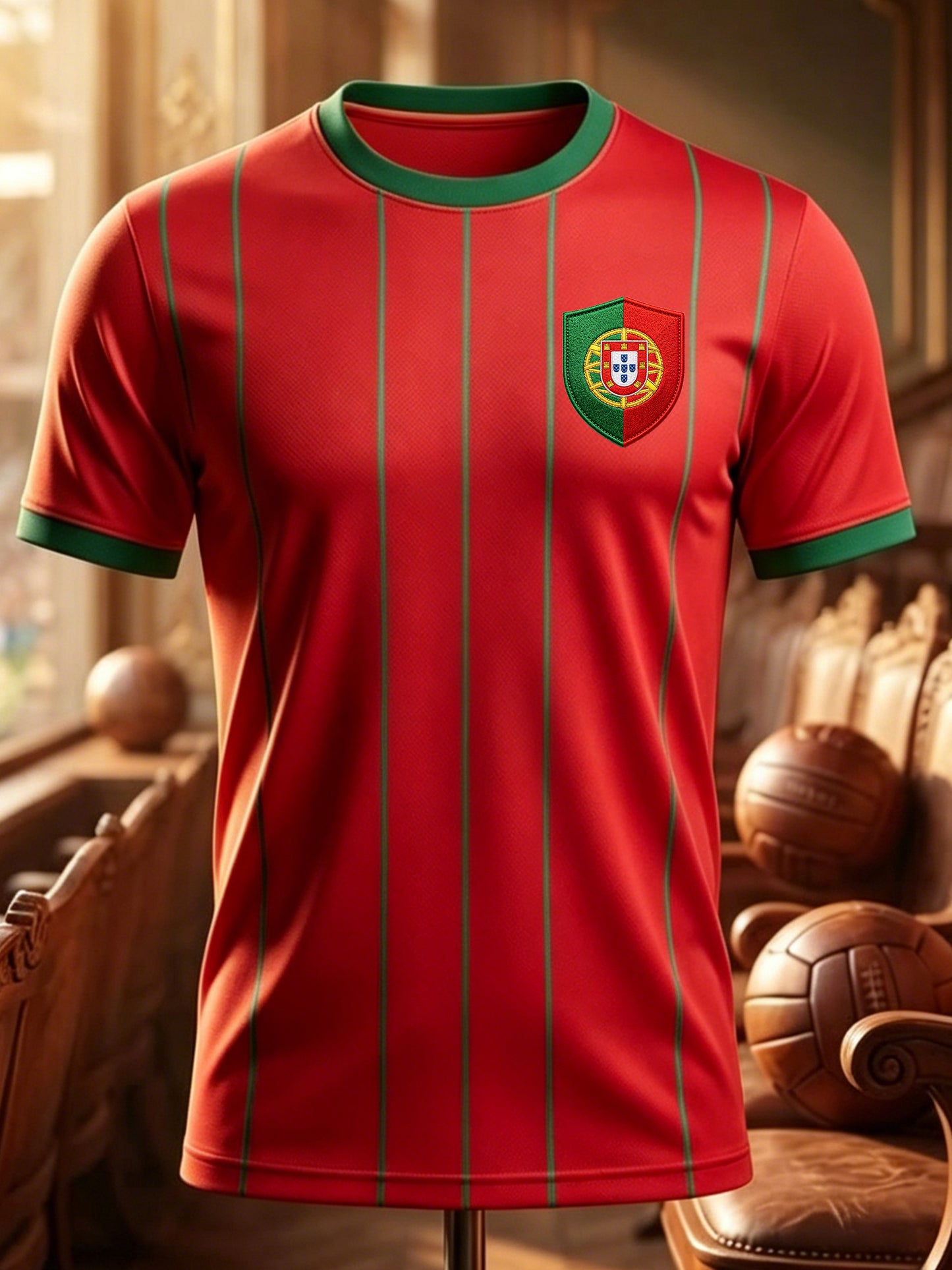 Portugal Football Match Support Fan Culture Men's Art Print T-shirt