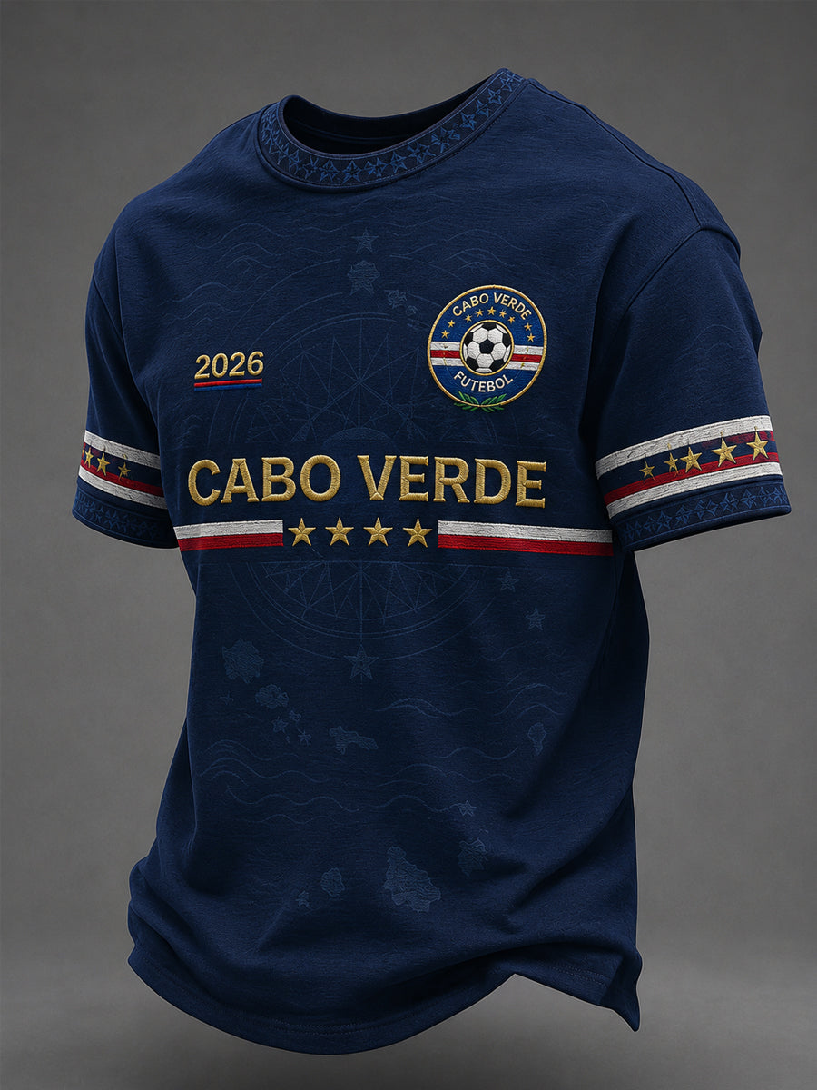 Camiseta Casual Estampada para Homens, Presente para Fãs de Futebol