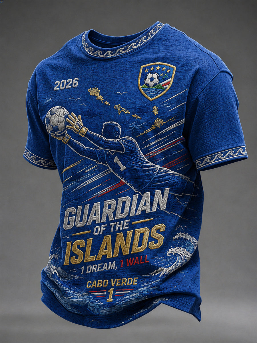 Camiseta Casual Estampada para Homens, Presente para Fãs de Futebol