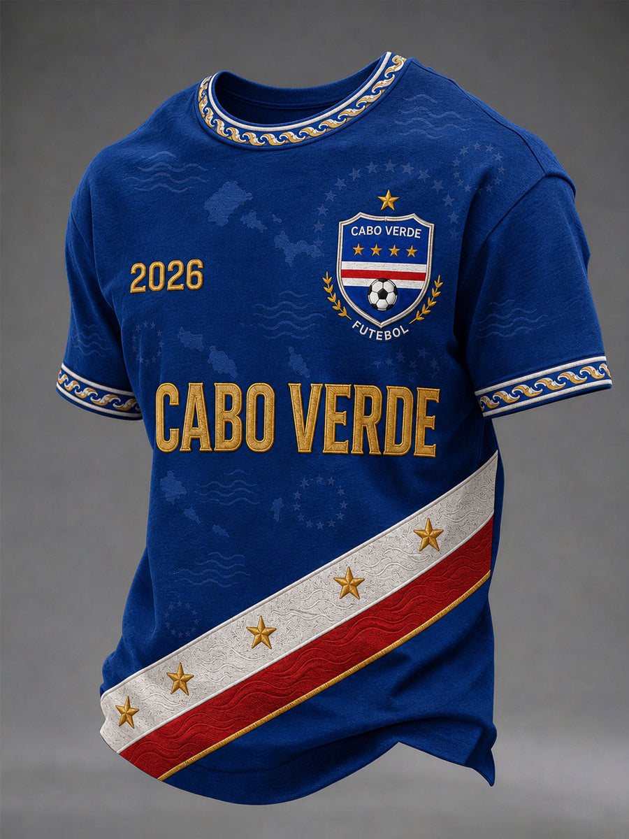Camiseta Casual Estampada para Homens, Presente para Fãs de Futebol