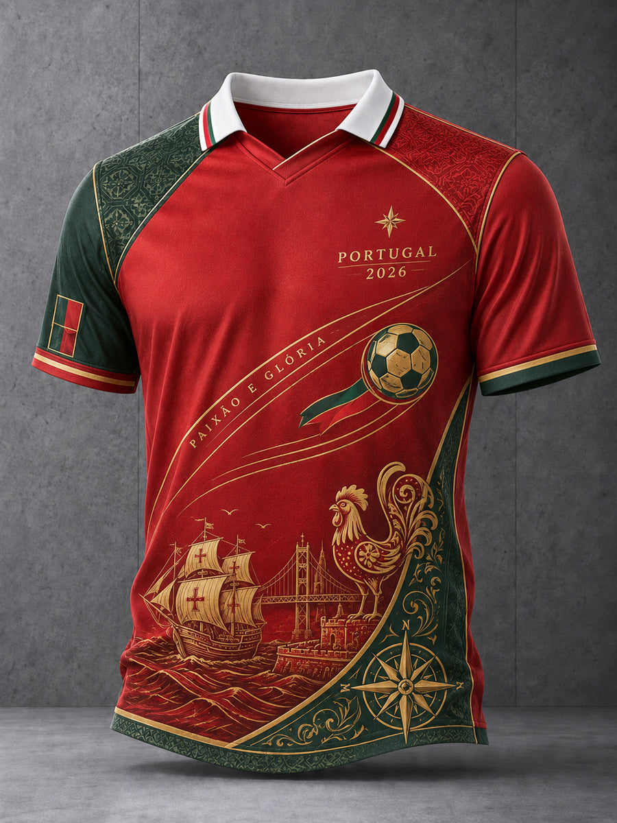 Homens 2026 Portugal Fan Jersey de Futebol