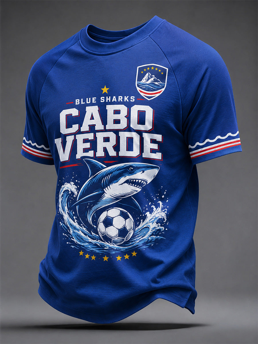 Camiseta Casual Estampada para Homens, Presente para Fãs de Futebol