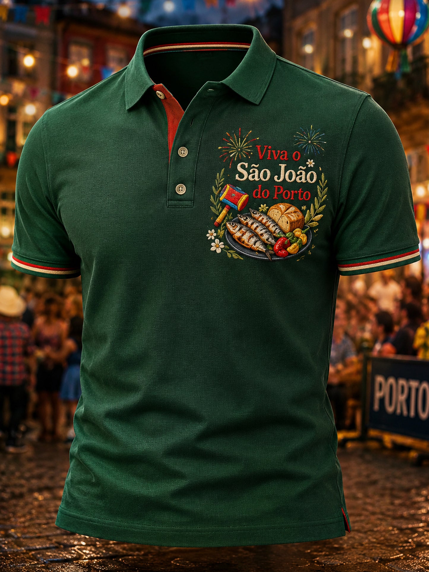 Polo Art Comemorativo do Dia de São João Masculino Português