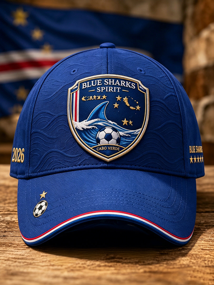 Chapéu de futebol unissex de Cabo Verde