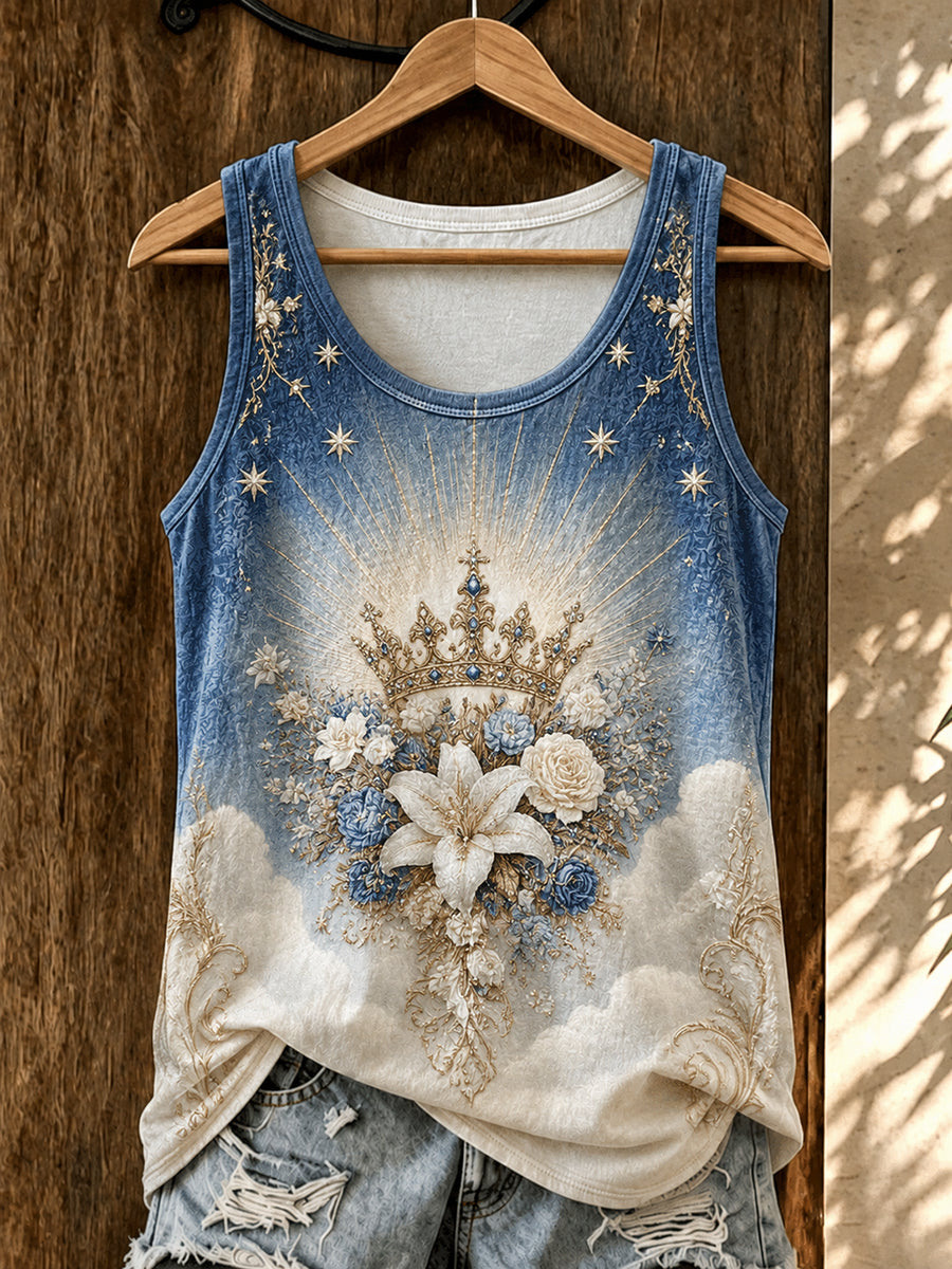 Assunção das mulheres de Mary Print Vest Top