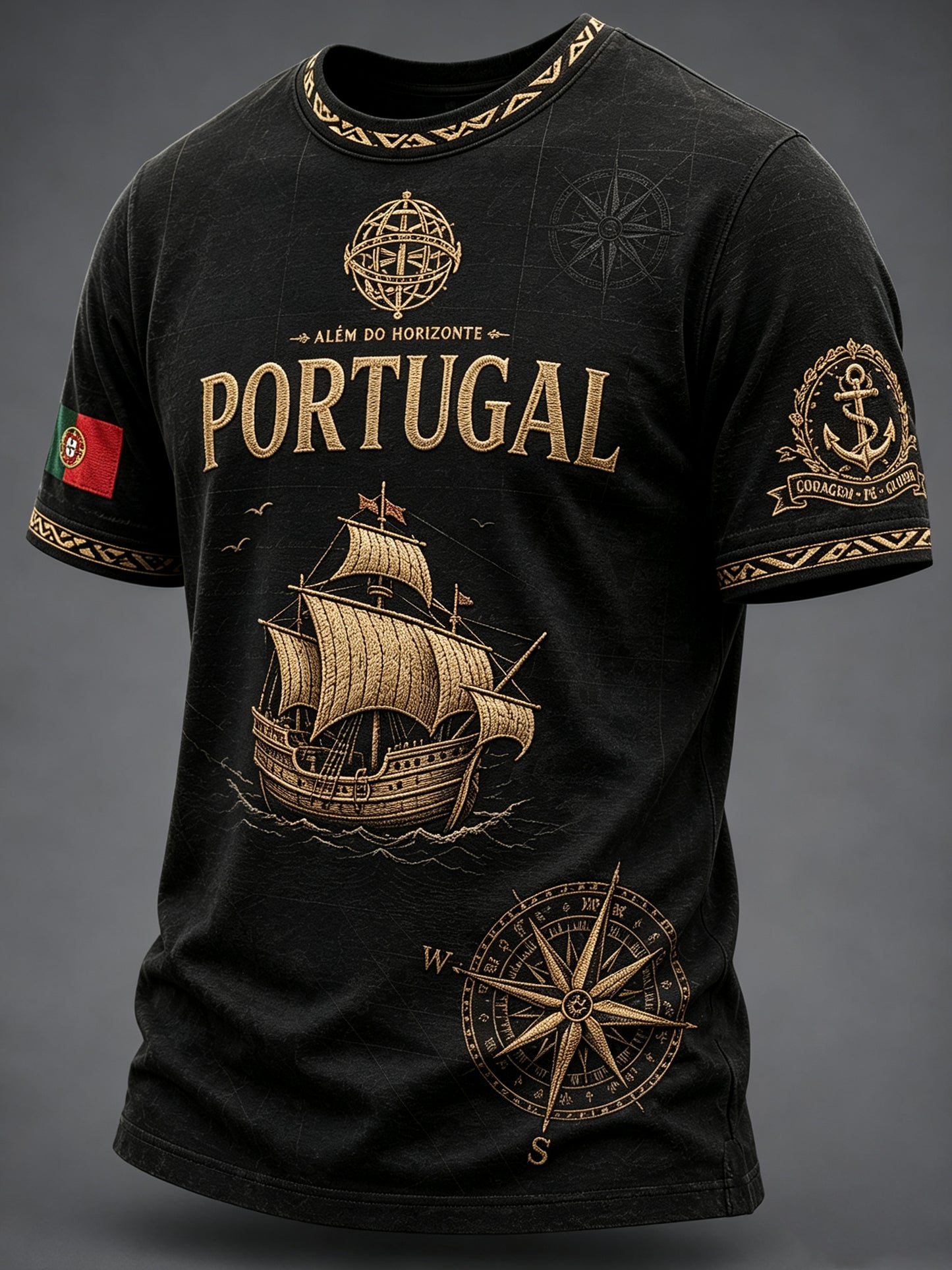 Espírito Náutico Português Masculino Temático T-shirt Art Print