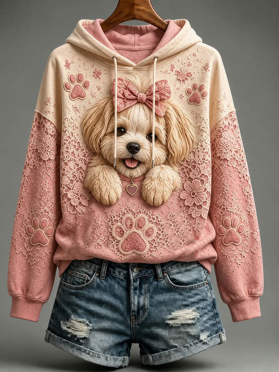 Hoodie de cão feminino