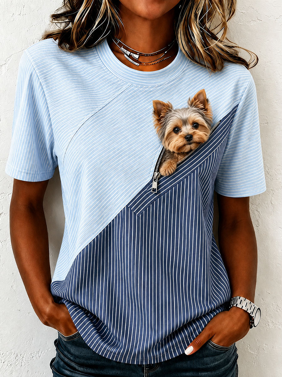 Camiseta divertida do Yorkshire Terrier das mulheres