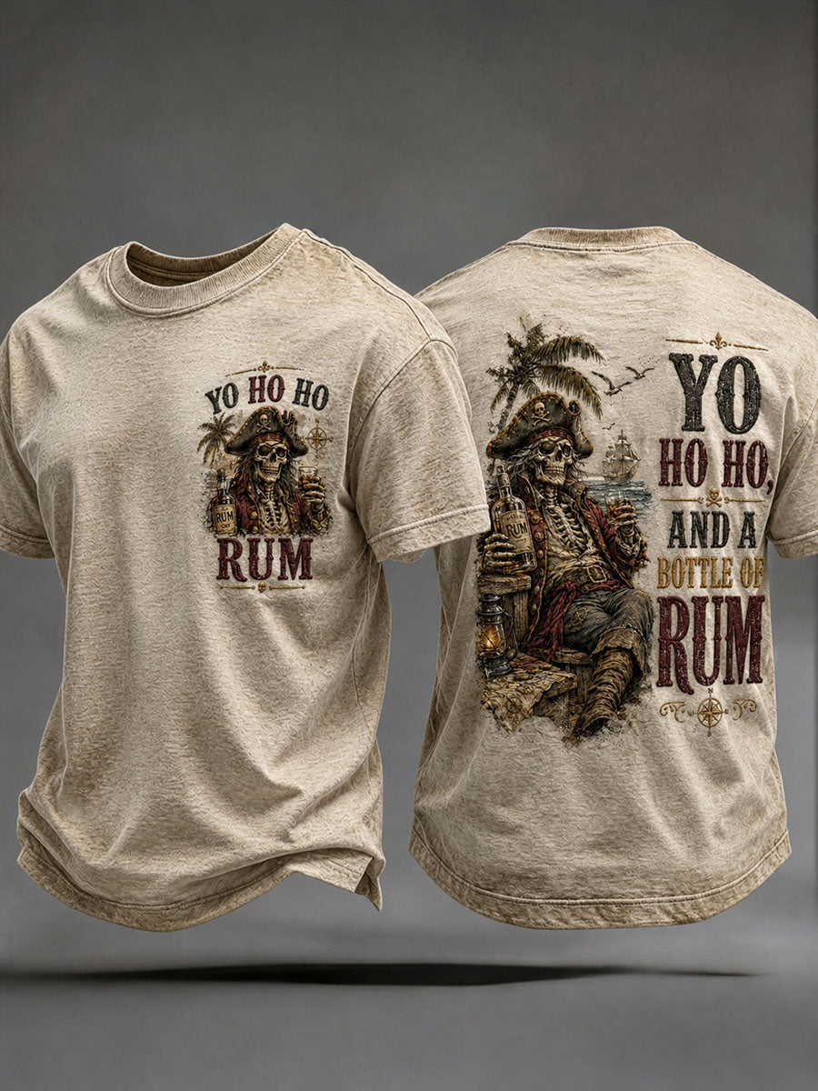 Camisetas masculinas "Yo Ho Ho And A Bottle Of Rum"