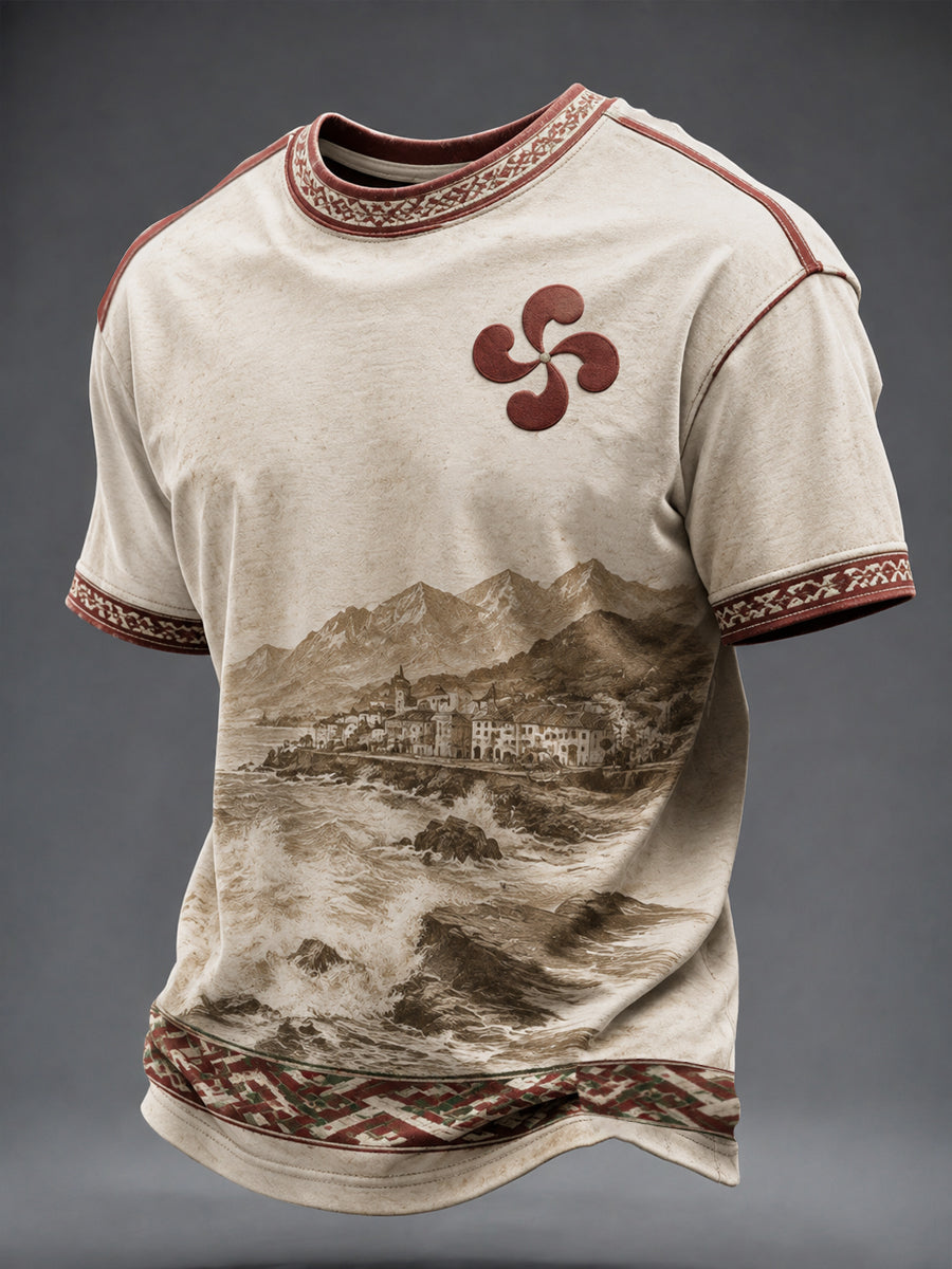 Men's Basque Country Impresso T-shirt