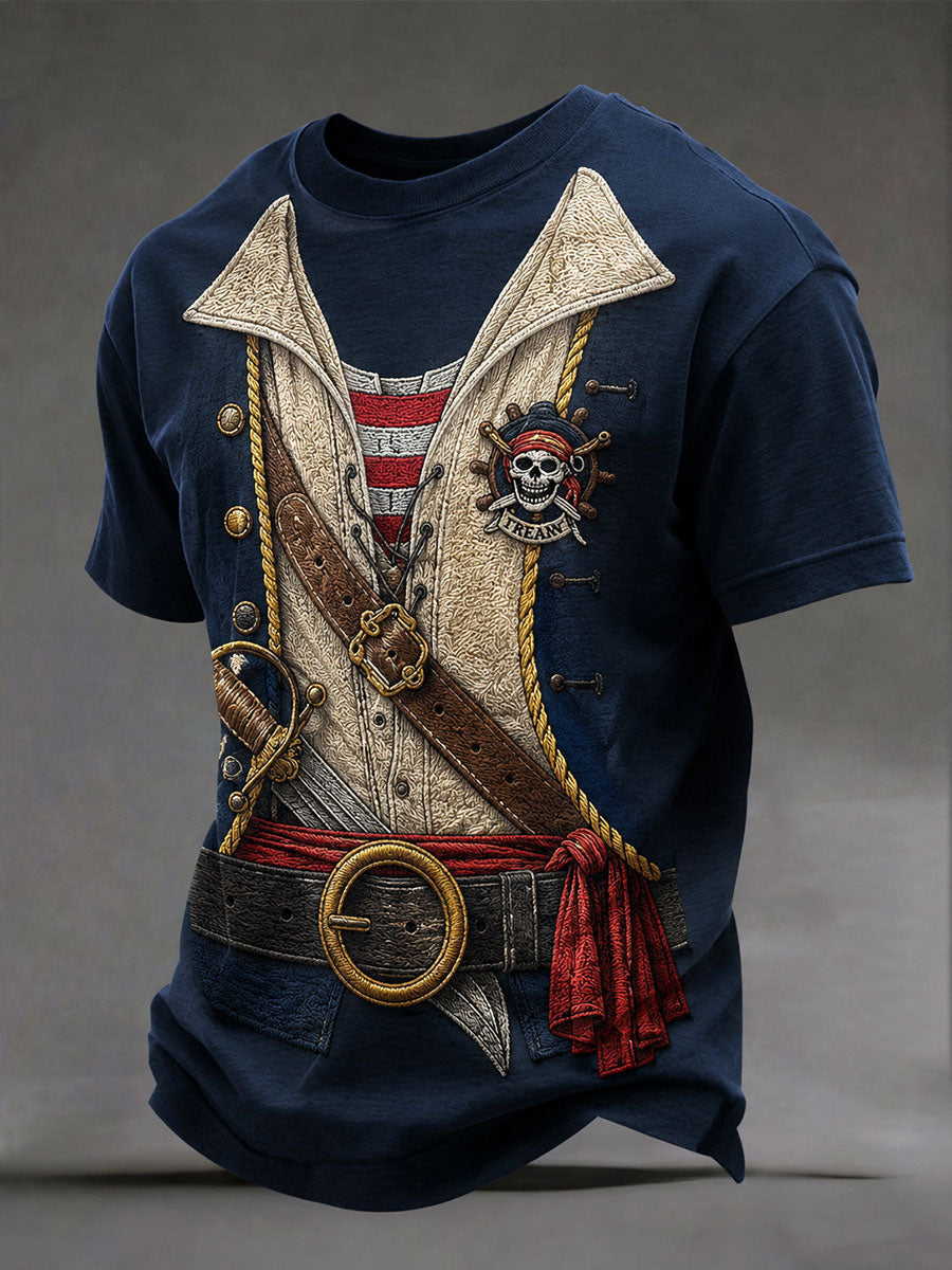 Camisetas masculinas com estampa de pirata