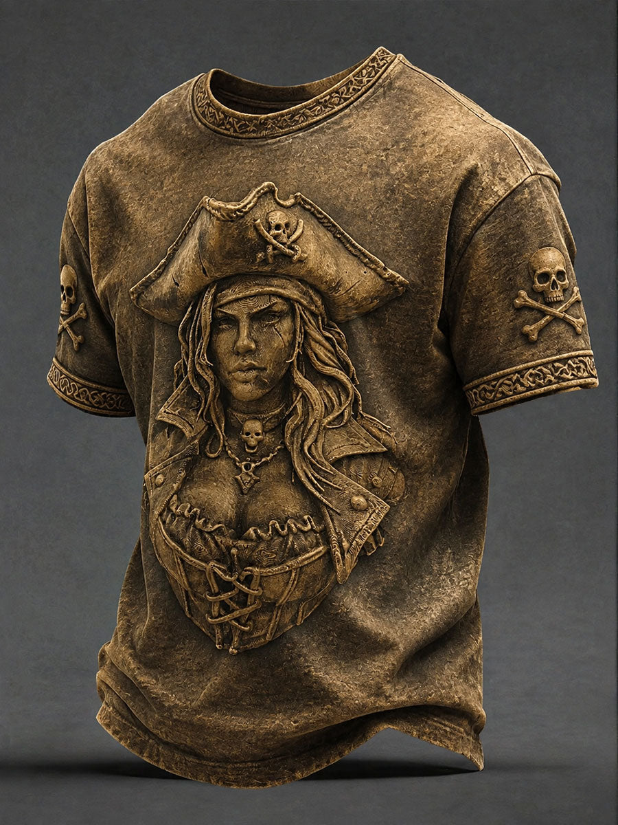 Camisetas masculinas com estampa de pirata