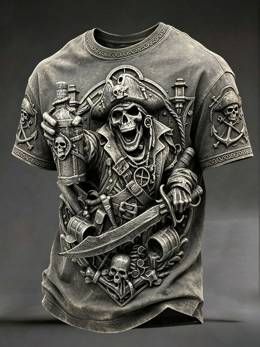 Camisetas masculinas com estampa de pirata