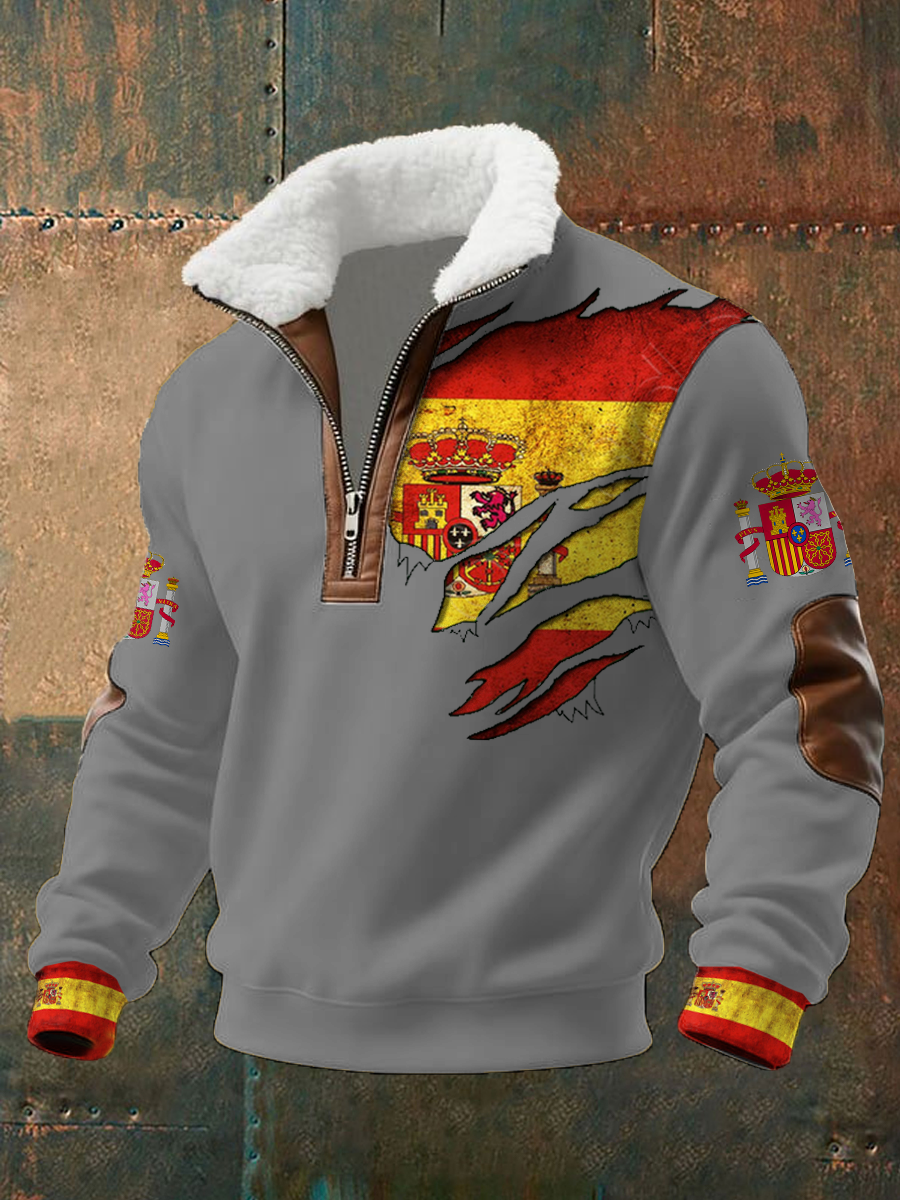 Espanha dos homens arte impressa Casual Tops