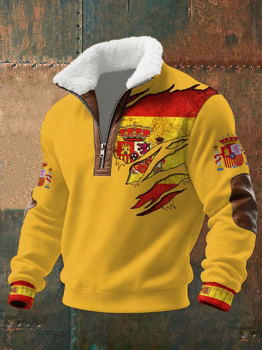 Espanha dos homens arte impressa Casual Tops