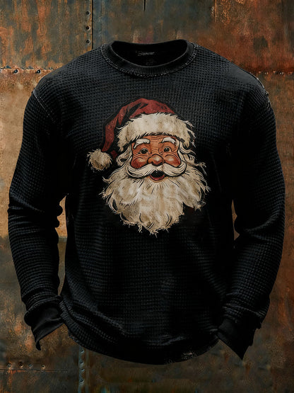 Papai Noel dos homens impresso top casual