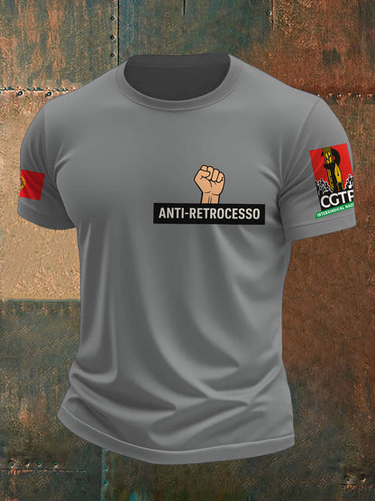 T-Shirt Estampada Masculina Portugal Resist